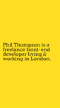 Mobile Screenshot of philthompson.co.uk